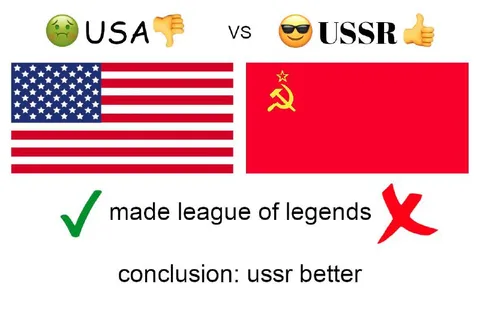 USA vs USSR League of Legends