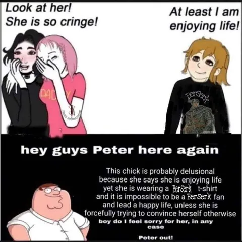 Peter Griffin Judges Her Happiness