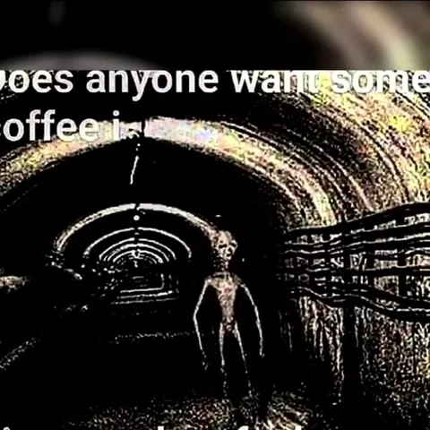Creepy coffee invitation