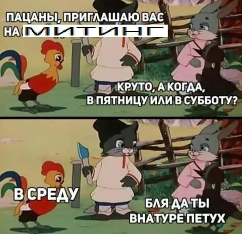 Пацаны, приглашаю на митинг