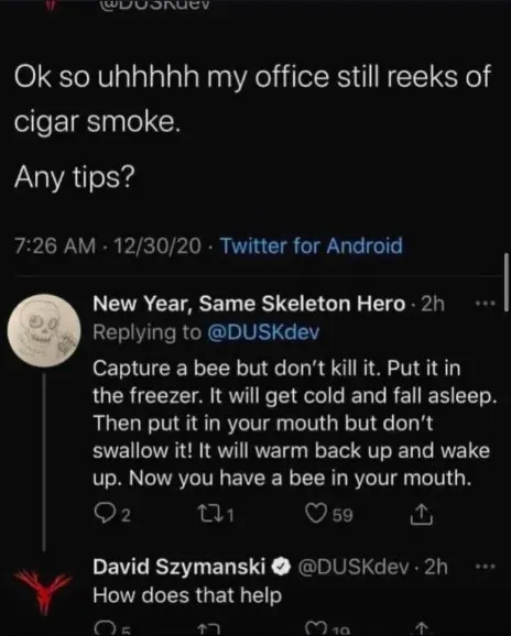 Bee in Your Mouth Solution