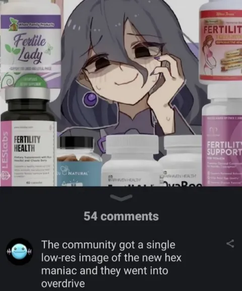 Hex Maniac Fertility Supplement Meme