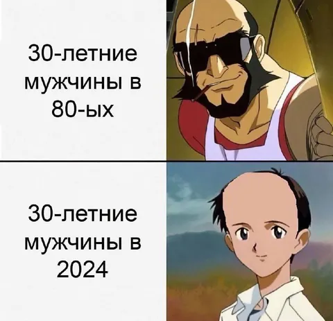 Мужчины в 30 лет: 80-е и 2024