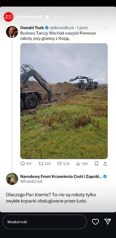 To nie są roboty, tylko koparki