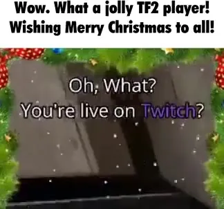 TF2 Player Wishes Merry Christmas