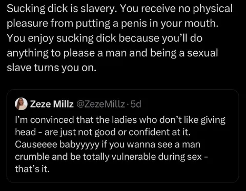 Sucking Dick Is Slavery