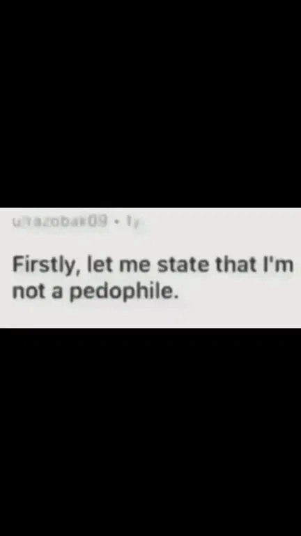 Firstly, Let Me State That I'm Not