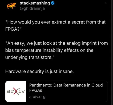 Extracting Secrets from FPGAs