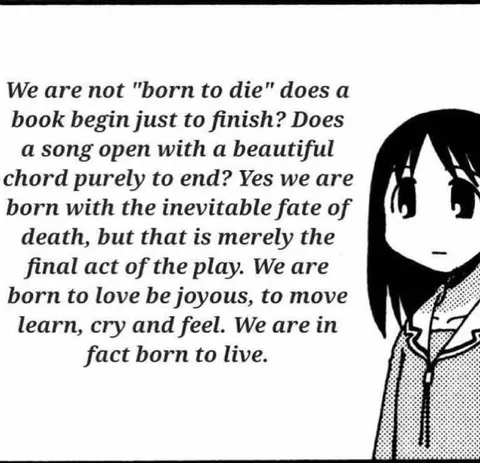 Born to Live Philosophical Anime Girl