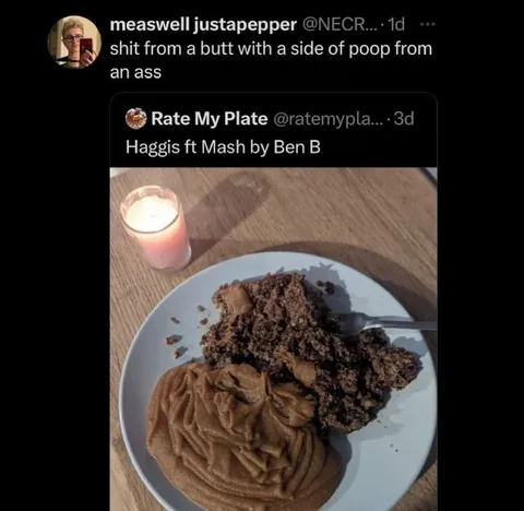 Haggis Looks Like Butt Poop