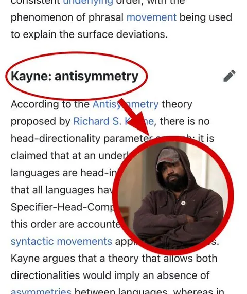 Kanye Antisymmetry Theory