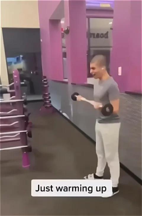 Just Warming Up at the Gym