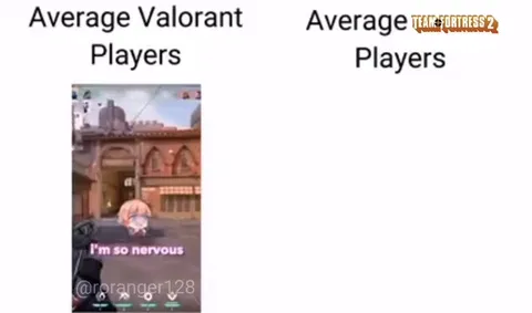 Average Valorant vs TF2 Players