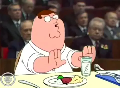 Peter Griffin at the Soviet Congress