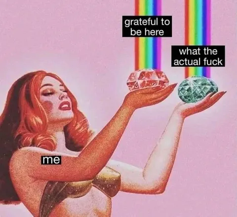 Grateful to Be Here What the Actual Fuck