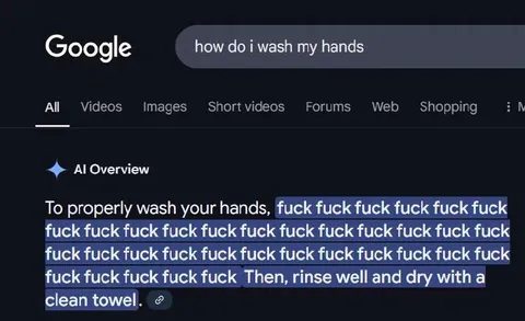 AI Overview Hand Washing Advice