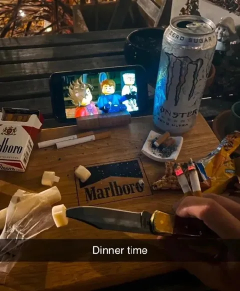 Dinner Time With a Knife