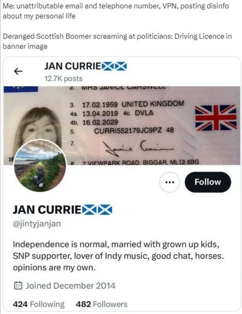 Scottish Boomer Posts Her Driving Licence