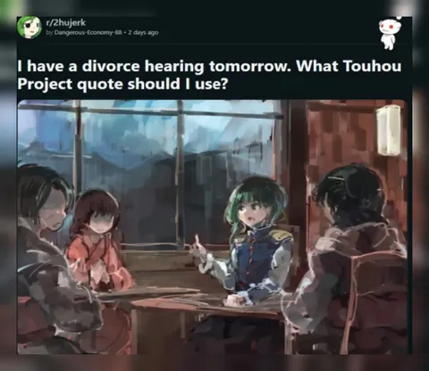 Divorce Hearing Touhou Quote