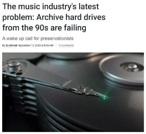 90s Archive Hard Drives Failing