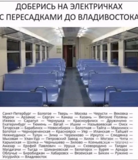 Электричками до Владивостока