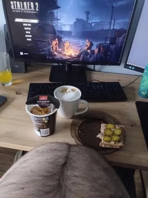 Gaming Lunch at the Computer