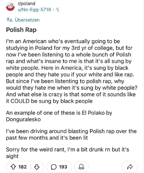 American Discovers Polish Rap