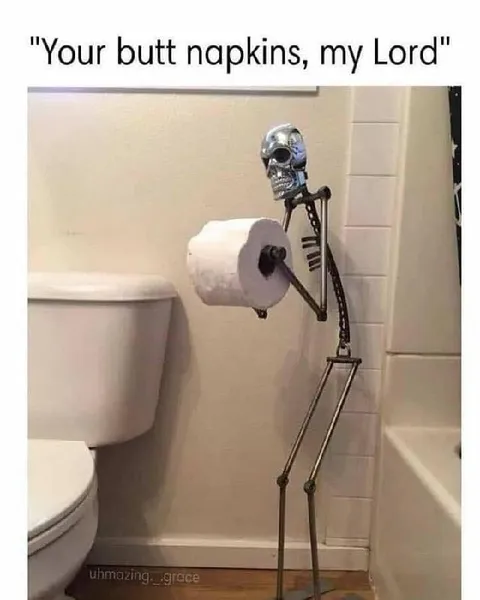 Your Butt Napkins, My Lord