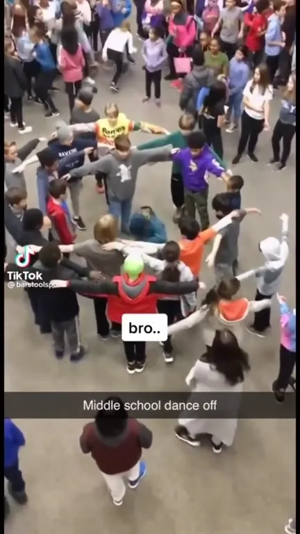 Middle School Dance-Off Chaos