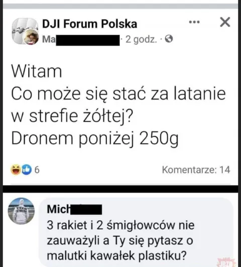 Dron poniżej 250 gramów