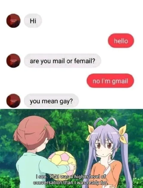 No, I'm Gmail
