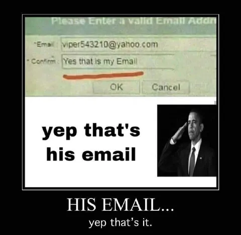 Yep That's His Email