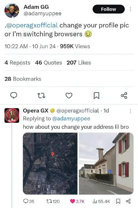 Opera GX Changes Its Address