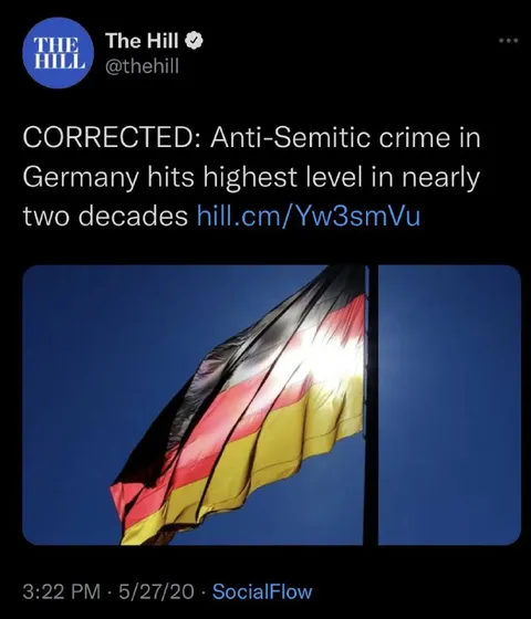 Corrected Anti-Semitic Crime Headline