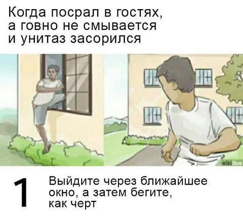 Срочно беги из гостевого туалета