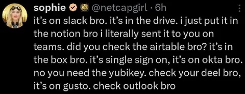 It’s On Slack Bro