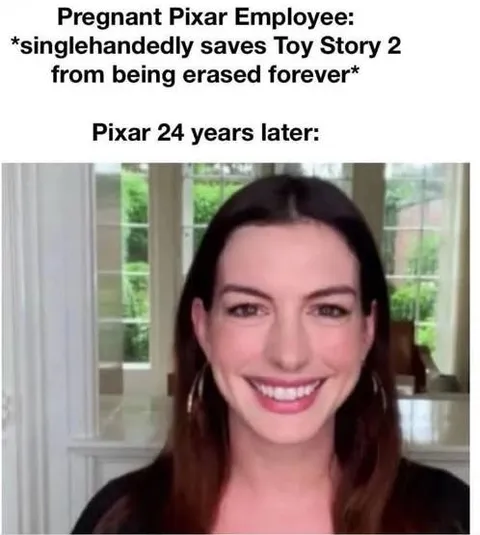 Pregnant Pixar Employee Saves Toy Story 2