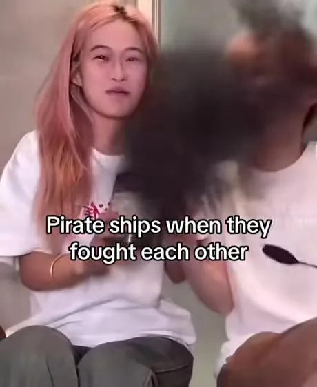 Pirate Ships Fighting Each Other