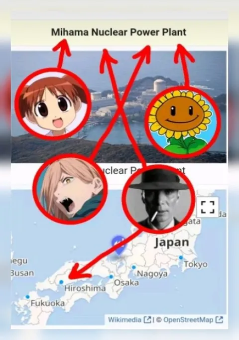 Mihama Nuclear Power Plant Map
