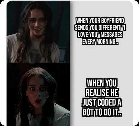 Boyfriend Codes an I Love You Bot