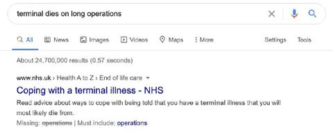 Terminal Dies on Long Operations