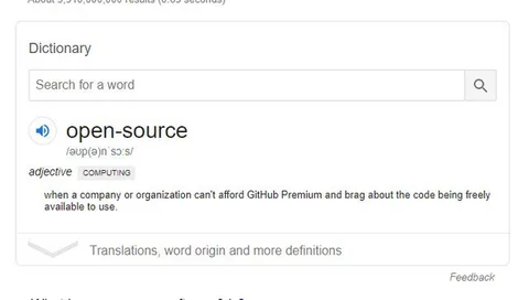 Open-Source Dictionary Definition