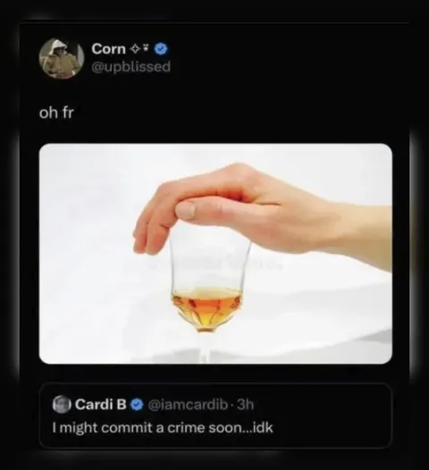 Hand over the drink