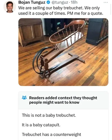 Baby Trebuchet Marketplace Listing