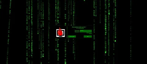 Matrix Screensaver Login