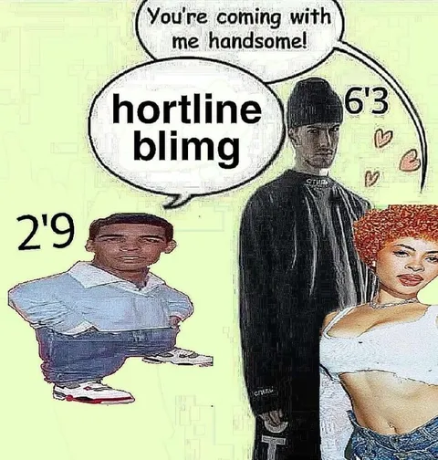 Hotline Bling Height Comparison