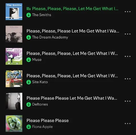 Please Please Please Playlist