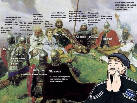 Medieval Slavic Neighbors Fighting