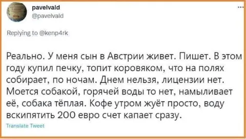 Сын в Австрии живёт