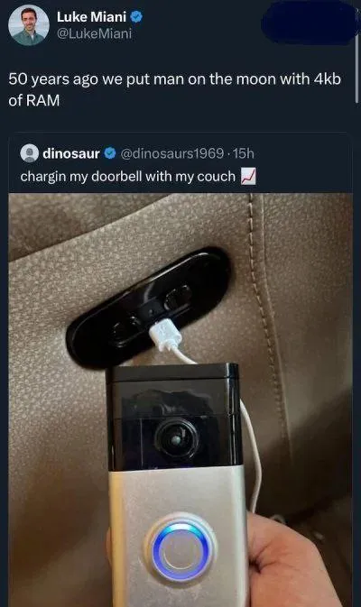 Charging a Doorbell with a Couch